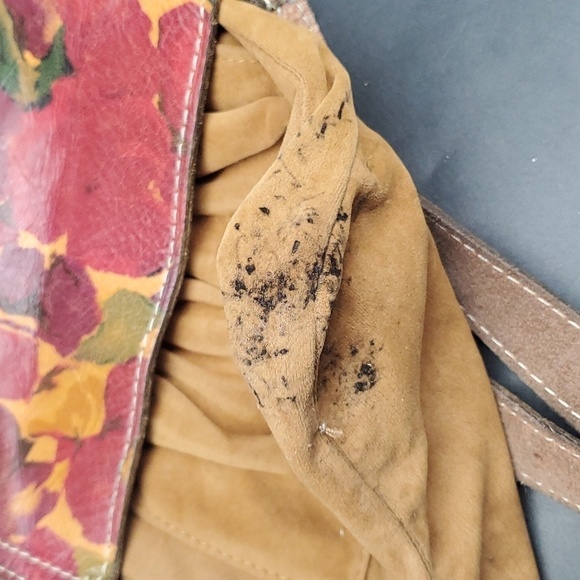 Patricia Nash Floral Squares Leather Venezia Pouch Crossbody - Picture 15 of 15